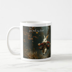 Custom Heart Thief Bunny Vintage Wonderland Coffee Mug