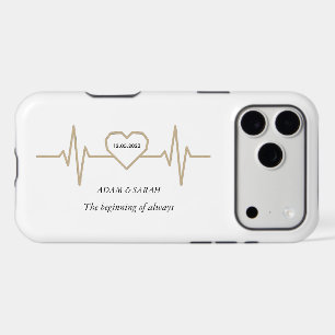 Custom Heartbeat iPhone Case - Personalised Date &