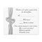 Custom Hearts White Wedding Response Card