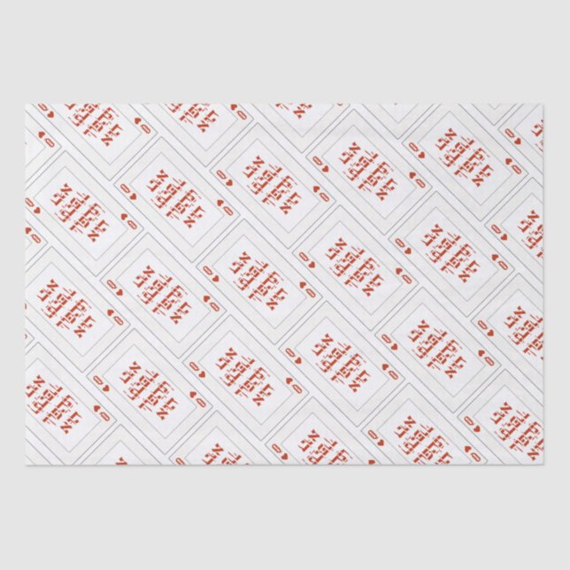 Custom Hebrew Venachafoch-hu Purim Mishloach Manot Tissue Paper (Front)