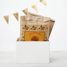 Custom "Hello Autumn" Colourful Fall Leaves