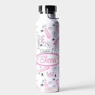 Custom,Hello in Multiple Languages Water Bottle