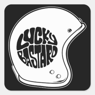 Custom Helmet Square Sticker