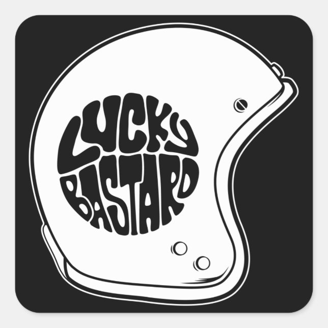 Custom Helmet Square Sticker (Front)
