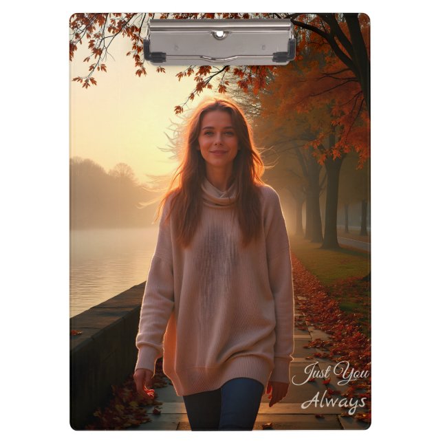 Custom Her Portrait – A Special Gift for Her Clipboard (Front)