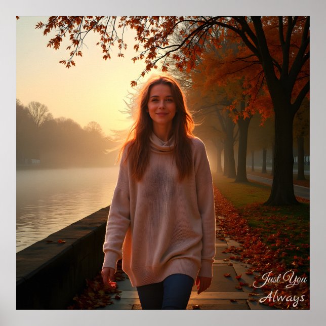 Custom Her Portrait – A Special Gift for Her Poster (Front)