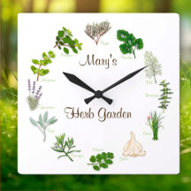 Custom Herb Garden Clock