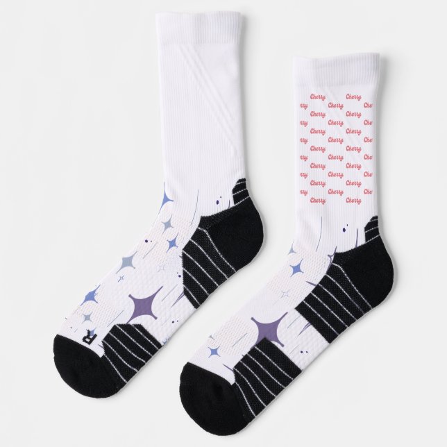Custom High-Performance Athletic Crew Sock (Left)