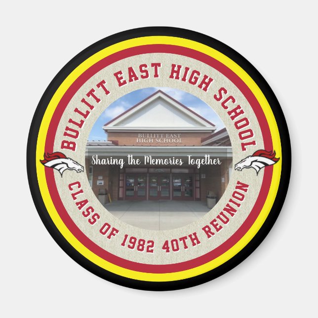 Custom High School Class Reunion Ideas Magnet (Front)