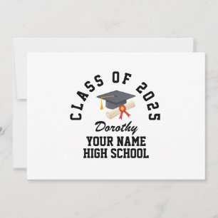 Custom high school graduation party invitation