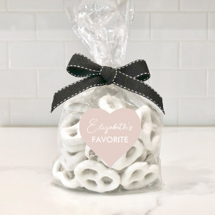 Custom His and Her Favourite Wedding Heart Sticker