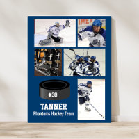 Custom Hockey Photo Collage Team Name Your Text