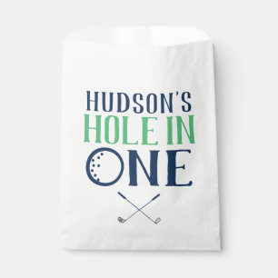 Custom Hole in One First Birthday Favour Bags