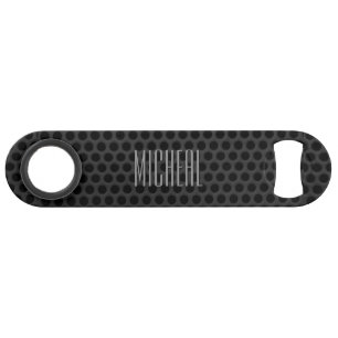 Custom Holey Black Metal Speed Bottle Opener