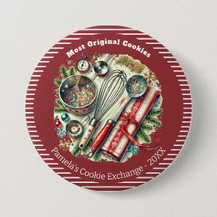 Custom Holiday Baking Award 7.5 Cm Round Badge