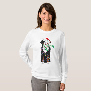Custom Holiday Bernese Mountain Christmas Dog T-Shirt