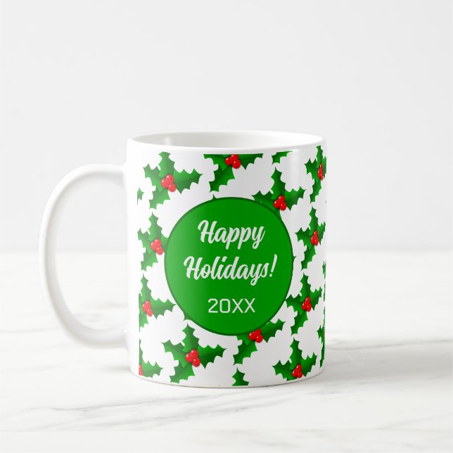 Custom Holiday Message / Year Mug (Left)