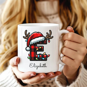 Custom Holiday Monogram Mug Gift for Besties