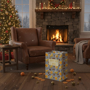 Custom Holiday Paper Bag with Gingerbread