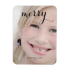 Custom Holiday Photo Magnets Text Personalised