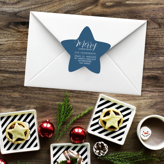 Custom Holiday Return Address Label  (Creator Uploaded)
