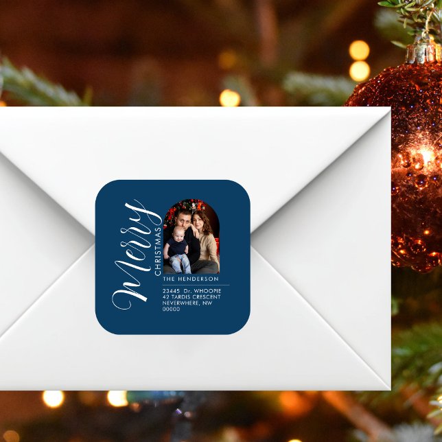 Custom Holiday Return Address Label Add Your PHOTO (Creator Uploaded)