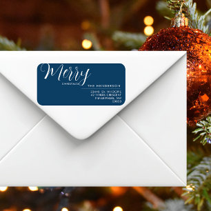 Custom Holiday Return Address Label Personalized