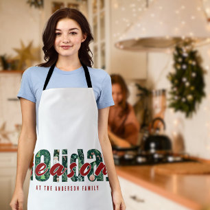 Custom Holiday Season Pattern Apron