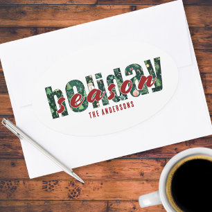 Custom Holiday Season Typography Sticker