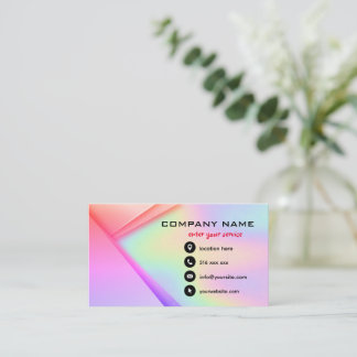 Custom holographic hologram business card
