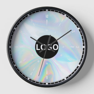 Custom Holographic Logo Clock