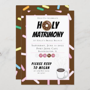 Custom Holy Matrimony Brunch Invitation