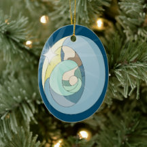 Custom Holy Night  Ceramic Ornament