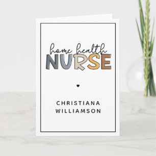 Custom Home Health Nurse Appreciation Gifts Card