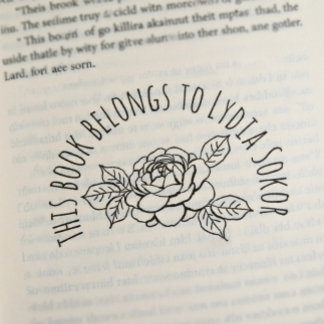 Custom Home Library Self-inking Stamp