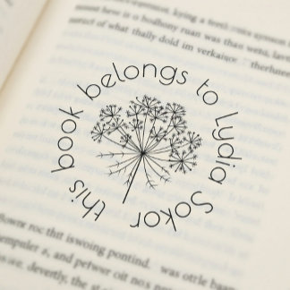 Custom Home Library Self-inking Stamp