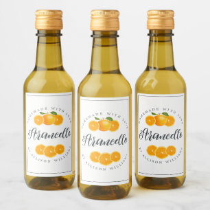 Custom Homemade Arancello Label