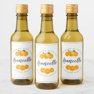 Custom Homemade Arancello Label