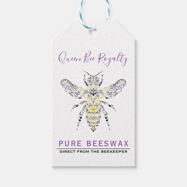 Custom Homemade Beeswax Labels (Front)