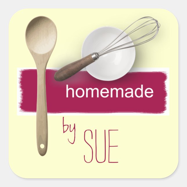 Custom Homemade by YOU Stickers (Front)