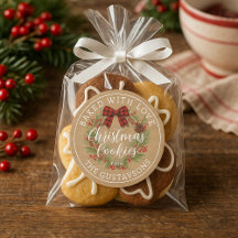 Custom Homemade Christmas Cookies Label Roll