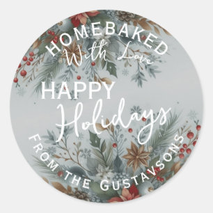 Custom Homemade Christmas Cookies Label Sheet