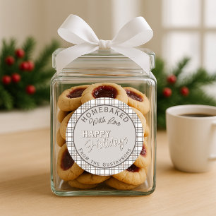 Custom Homemade Christmas Cookies Label Sheet
