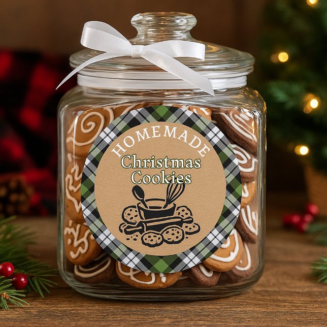 Custom Homemade Christmas Cookies Label Sheet (Creator Uploaded)
