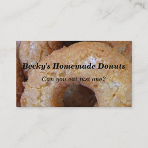 Custom Homemade Doughnuts Doughnuts Business Card