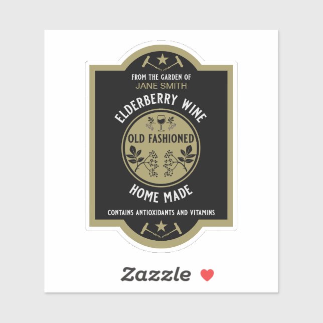 Custom Homemade Elderberry (Sheet)