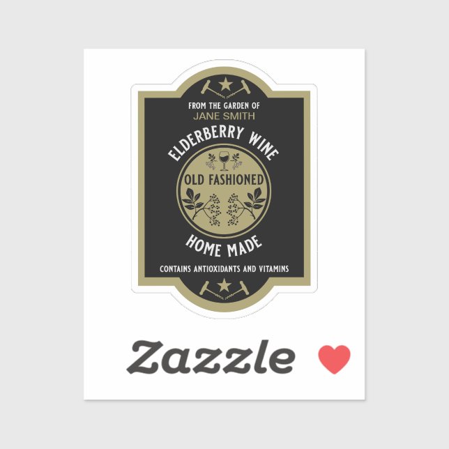 Custom Homemade Elderberry (Sheet)