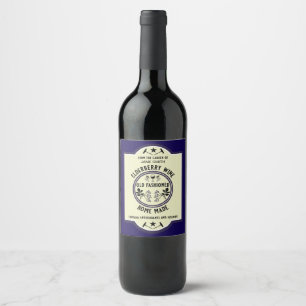 Custom Homemade Elderberry Wine Label