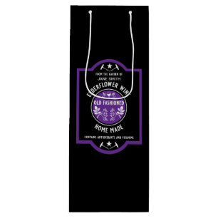 Custom Homemade Elderflower Wine Gift Bag