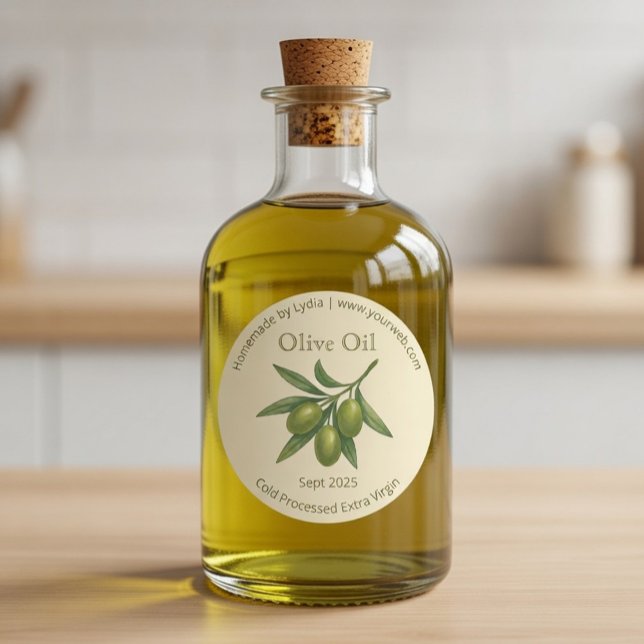Custom Homemade Extra Virgin Olive Oil Label (Creator Uploaded)